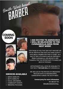 Studio One Barber Shop - Cunnamulla